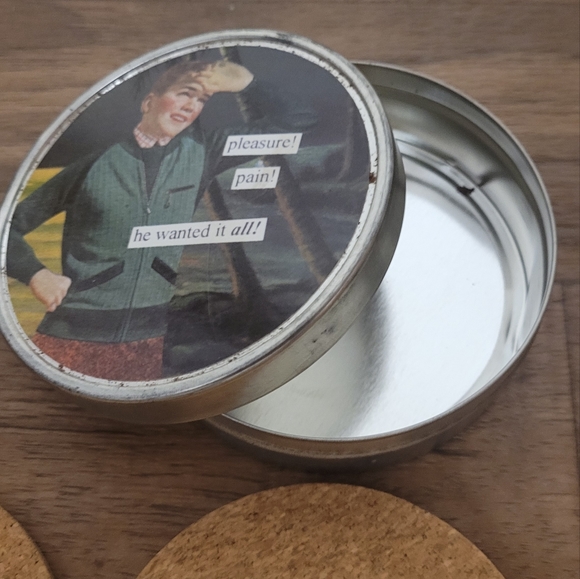 Vintage Unique Coasters For Drinks - 6 Pack Unique Design Army / Quotes / Tin - Picture 2 of 6